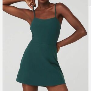 Alosoft Courtside Tennis Dress Midnight Green